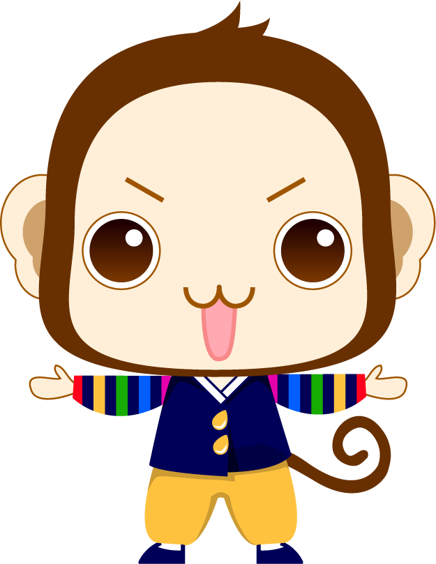 cute cartoon monkey character in colorful outfit perfect for children's illustrations