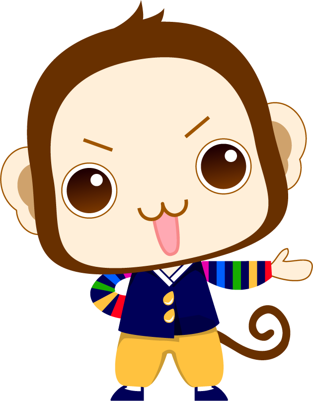 cute cartoon monkey character