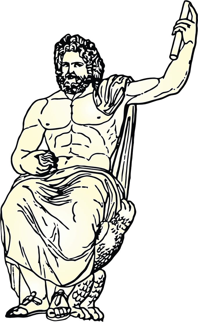 classical Greek statue illustrations for educational materials