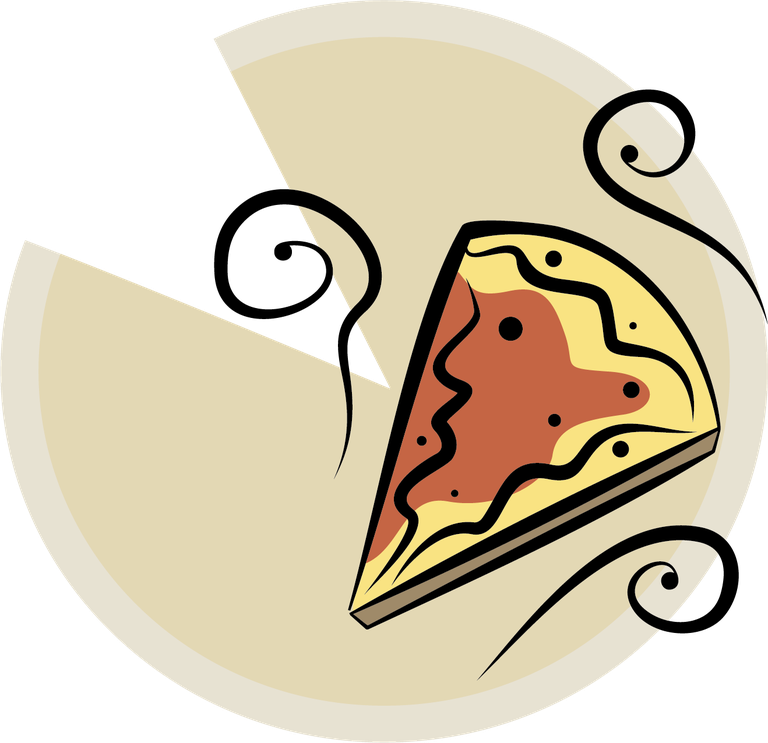 hand painted food amp beverage illustration featuring a delicious pizza slice design for culinary branding