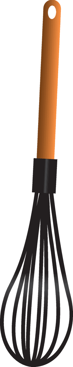 illustration cookware for kitchen: modern whisk with ergonomic handle for effortless mixing