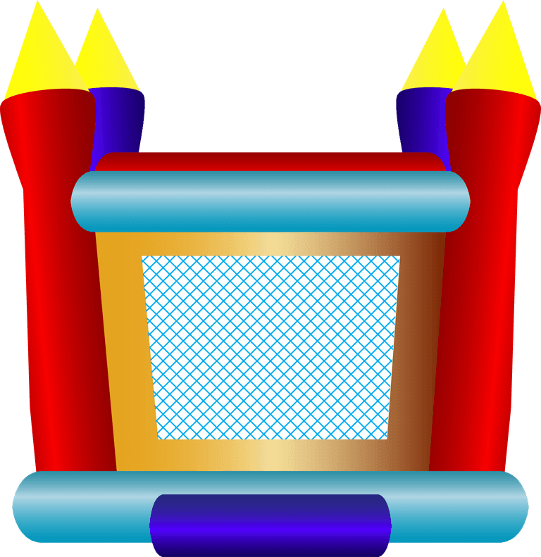 illustration set of bounce house children icon available in ai eps and svg formats