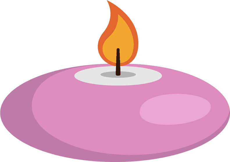 illustrations aromatic candlelight decorations cartoon