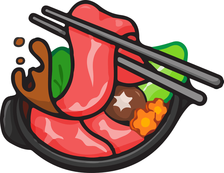 japanese food icon ramen shabu