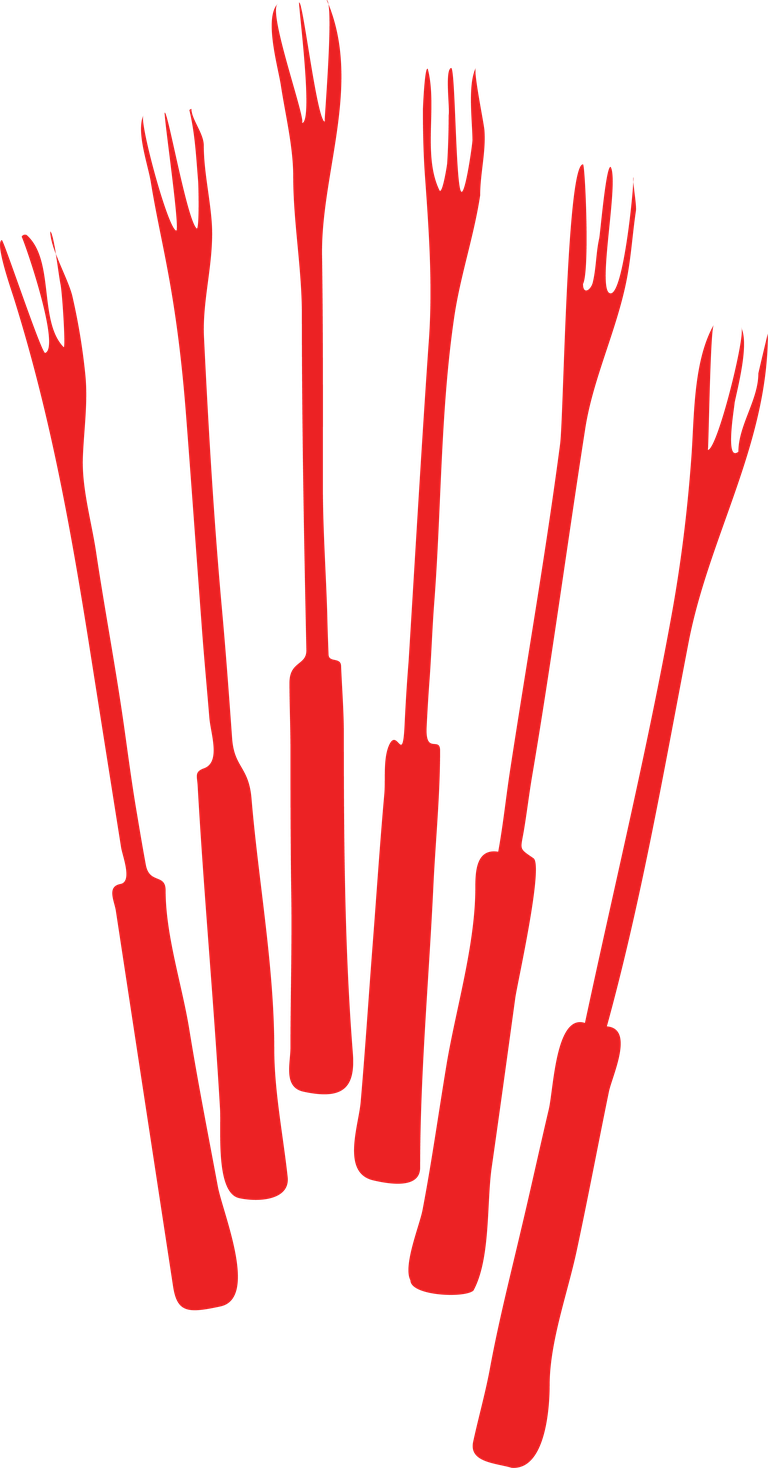 kitchenware silhouettes set of elegant cooking forks for culinary enthusiasts