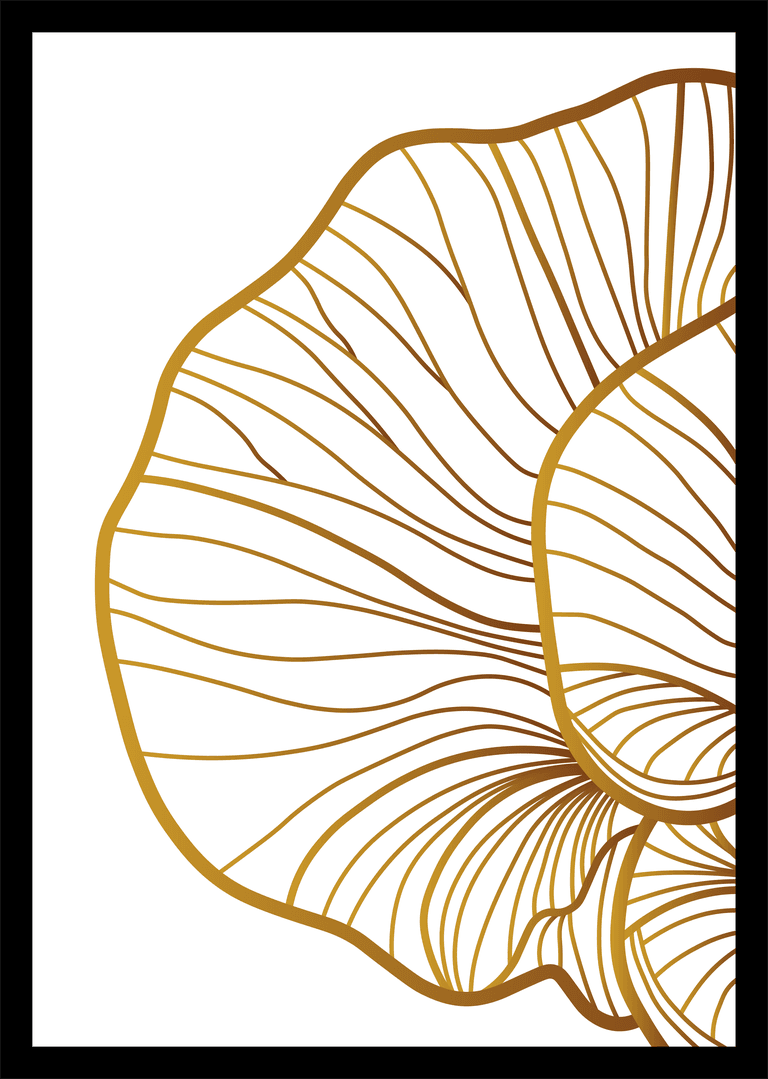 luxury cover design template lotus line arts hand draw gold lotus flower and leaves design for