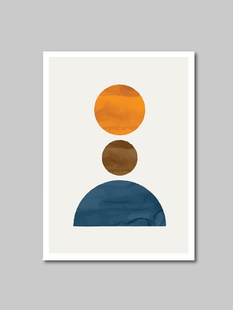 of creative minimalist illustrations for wall decoration postcard or brochure cover design