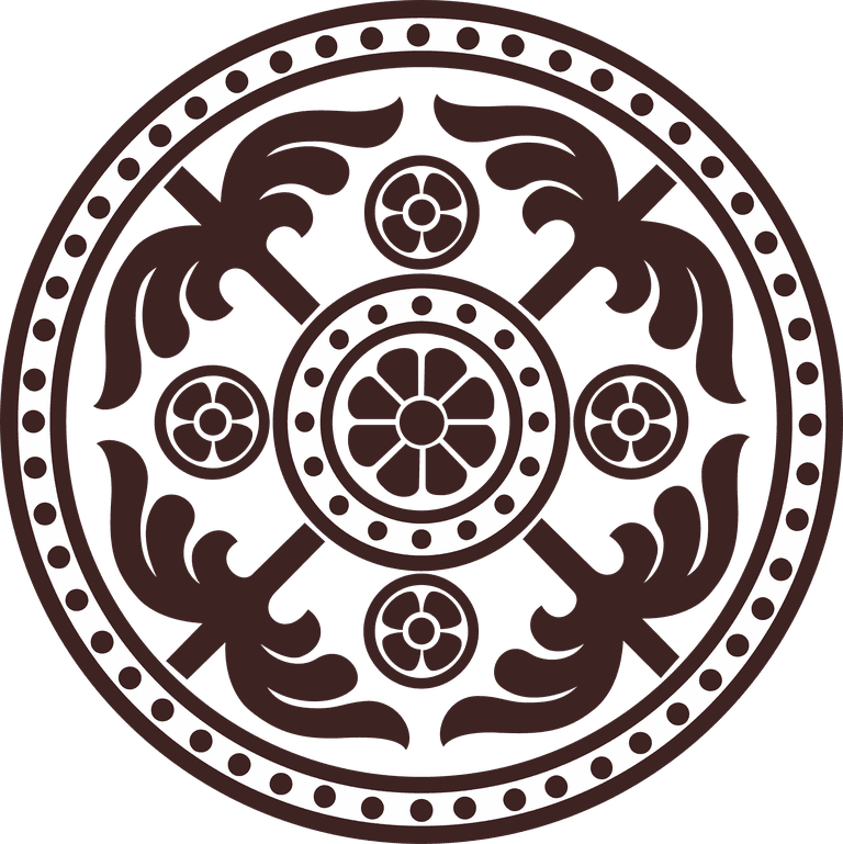 set of beautiful circle ornament featuring intricate patterns and elegant shapes for creative projects