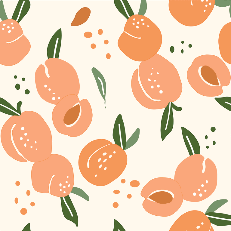 set of seamless patterns with fruits trendy hand drawn textures modern abstract design for