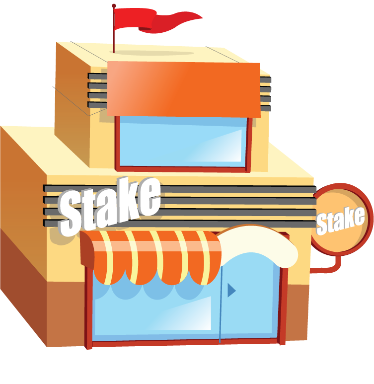 shop building icon featuring a cozy storefront with a welcoming design and vibrant colors