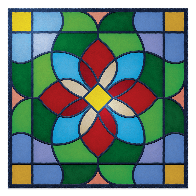 simple stained glass effect