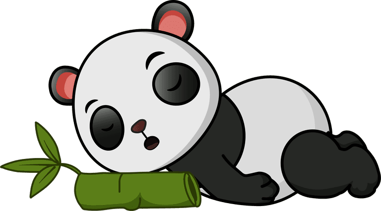 illustration of cute baby pandas collection