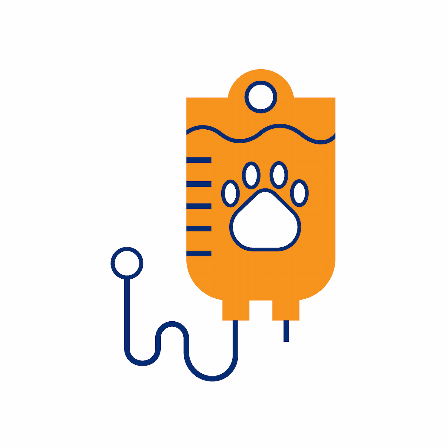 veterinary care fluid icon for pet
