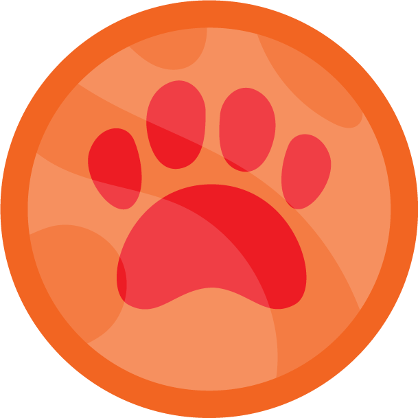 veterinary icons collection pet animal paw prints for pet care and services