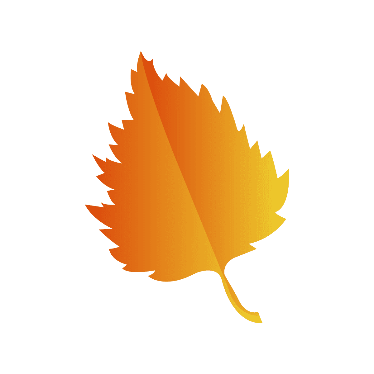 vibrant autumn leaf icons with modern gradients for seasonal themes