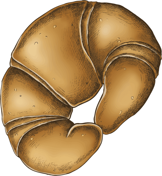 vintage baked bread collection vector with croissants and loaves for bakery branding
