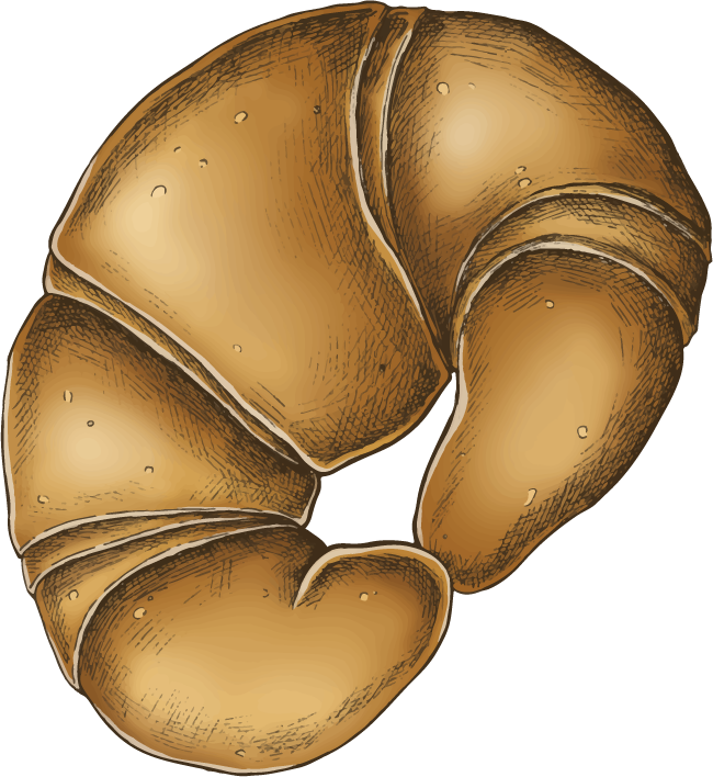 vintage baked bread collection vector with croissants and loaves for bakery branding