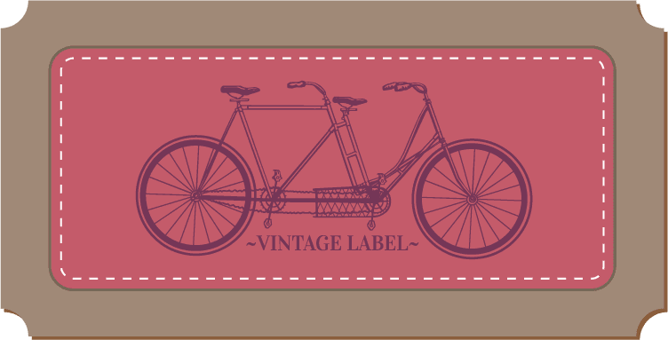 simple vintage label design