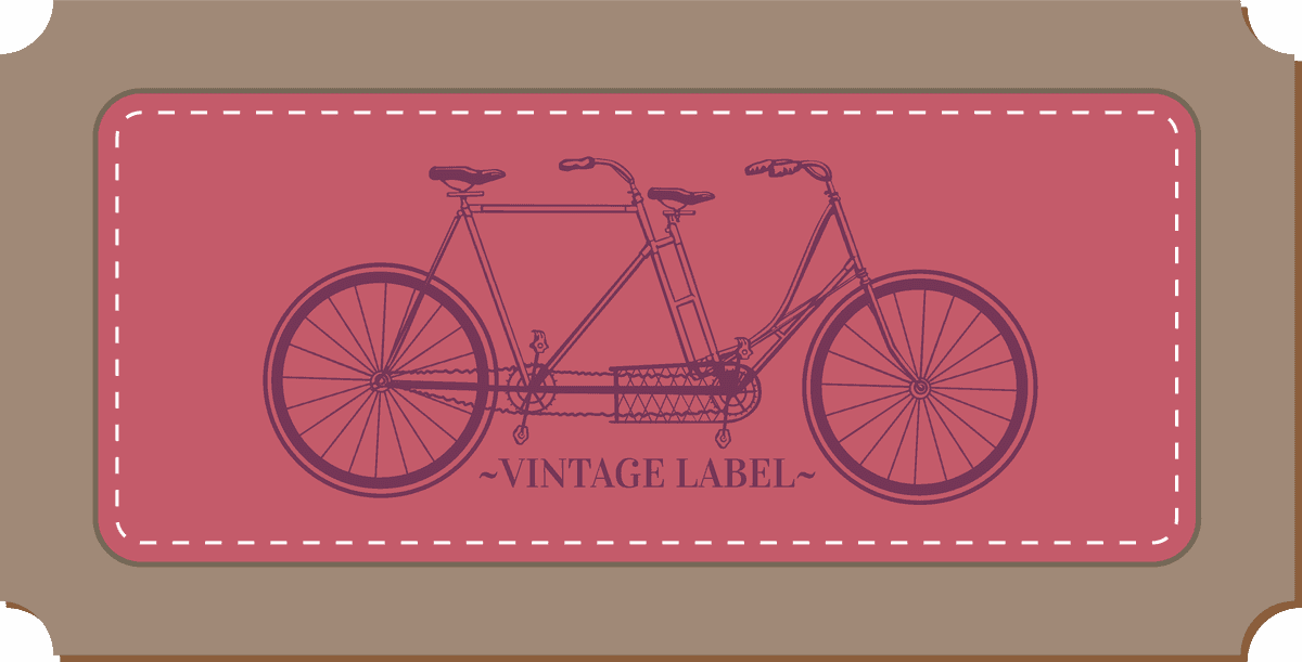 simple vintage label design