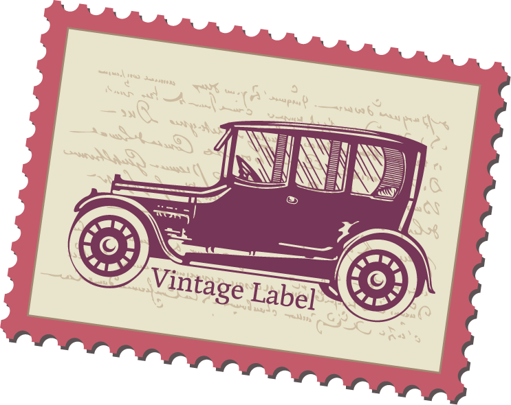 simple vintage label design