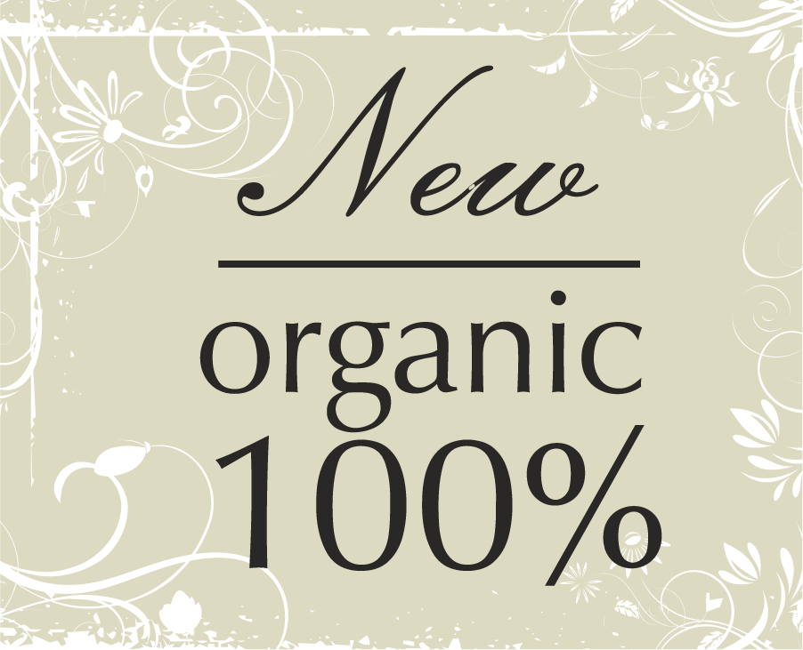 Vintage eco food with quality stamp vector