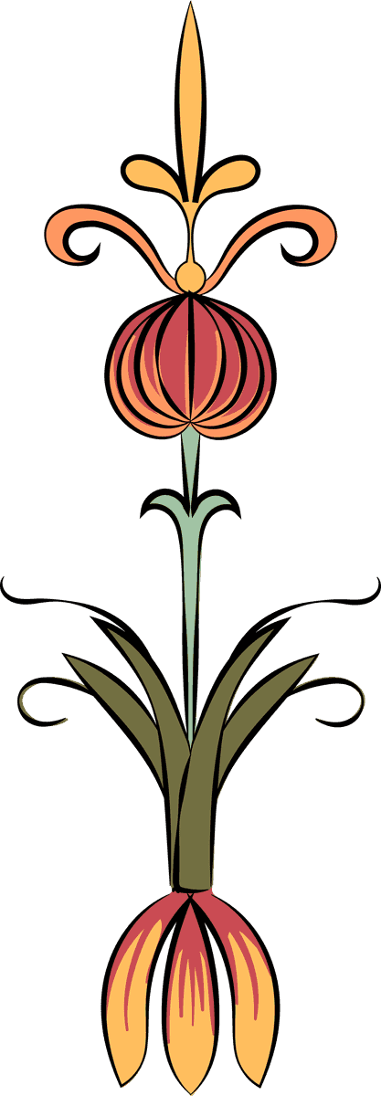 vintage flourish ornament illustration