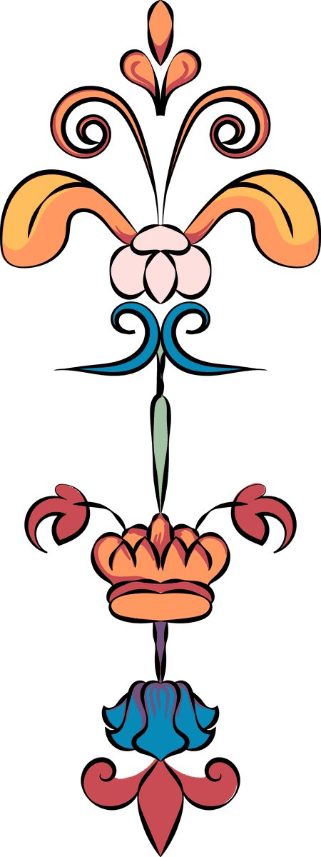 vintage flourish ornament illustration