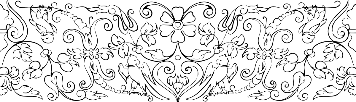 vintage flourish ornament illustration