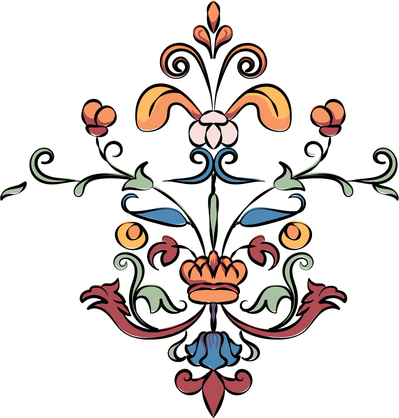 vintage flourish ornament illustration