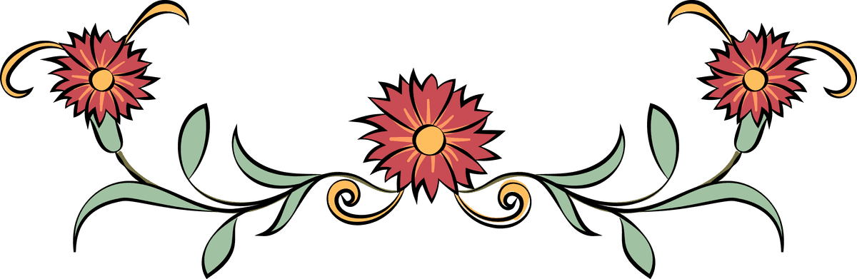 vintage flourish ornament illustration with floral accents for elegant invitations or decor