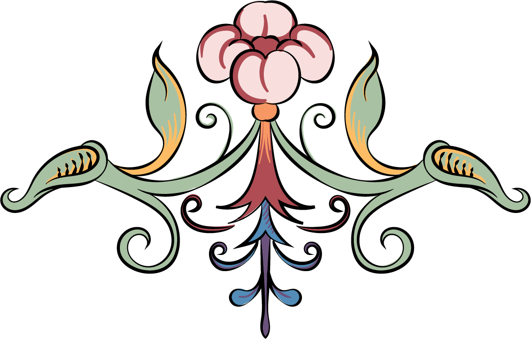vintage flourish ornament illustration with floral motifs for elegant invitations and decor