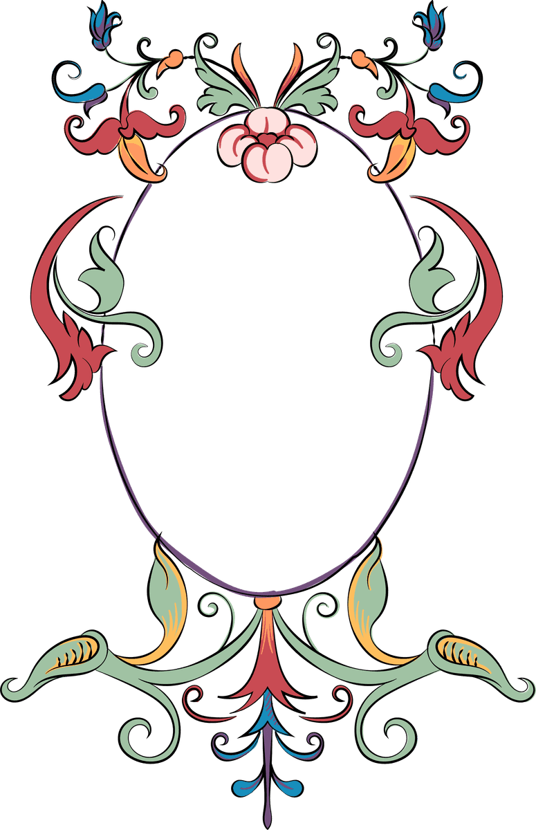 vintage flourish ornament illustration