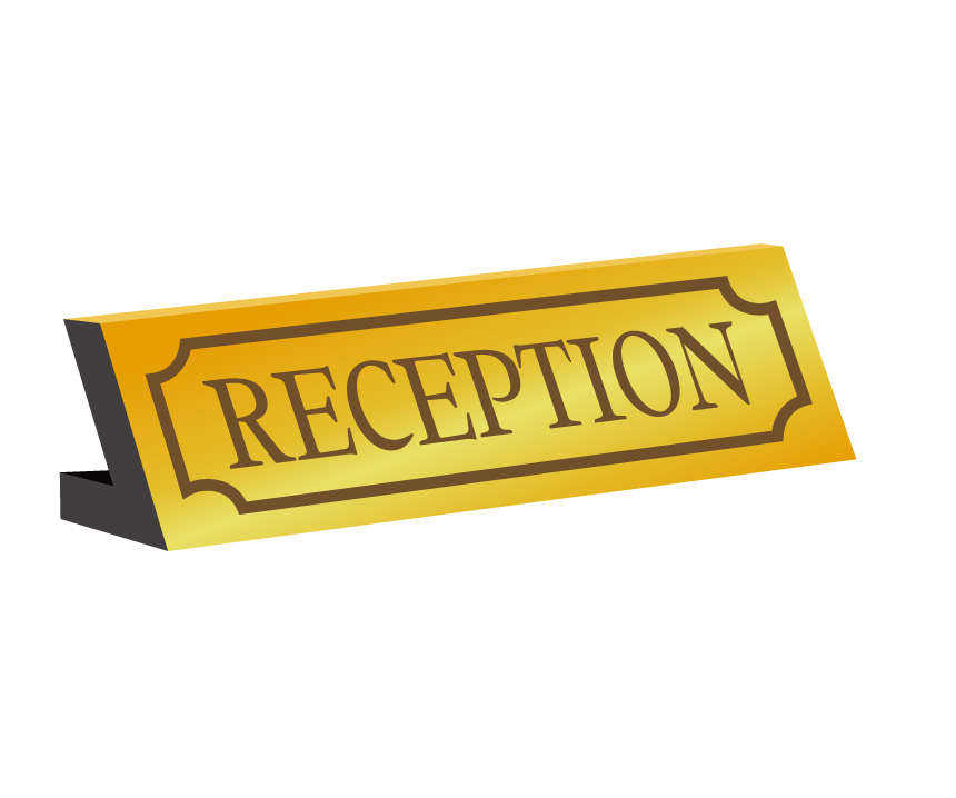 vintage hotel staff icon with elegant reception sign for timeless hospitality branding
