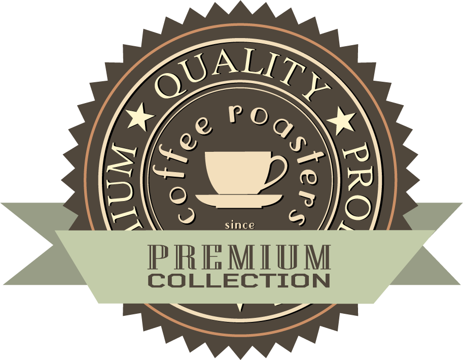 vintage retro labels design for premium coffee roasters collection with elegant features