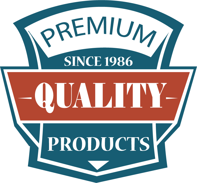 vintage retro labels design showcasing premium quality products since 1986 for branding