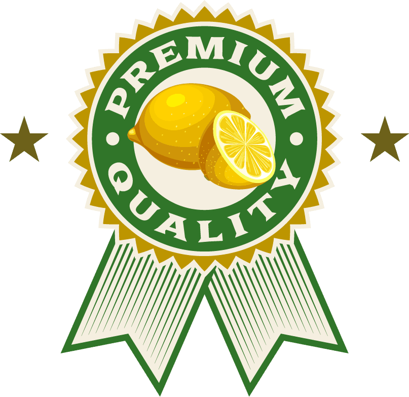 simple vintage lemon labels design
