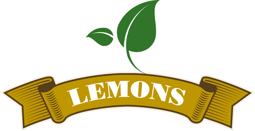 simple vintage lemon labels design