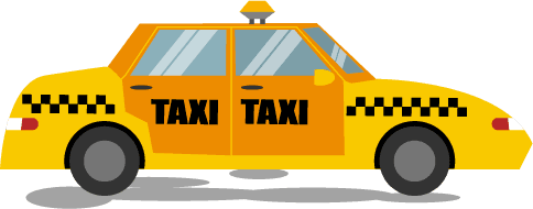 vintage taxi templates collection yellow design