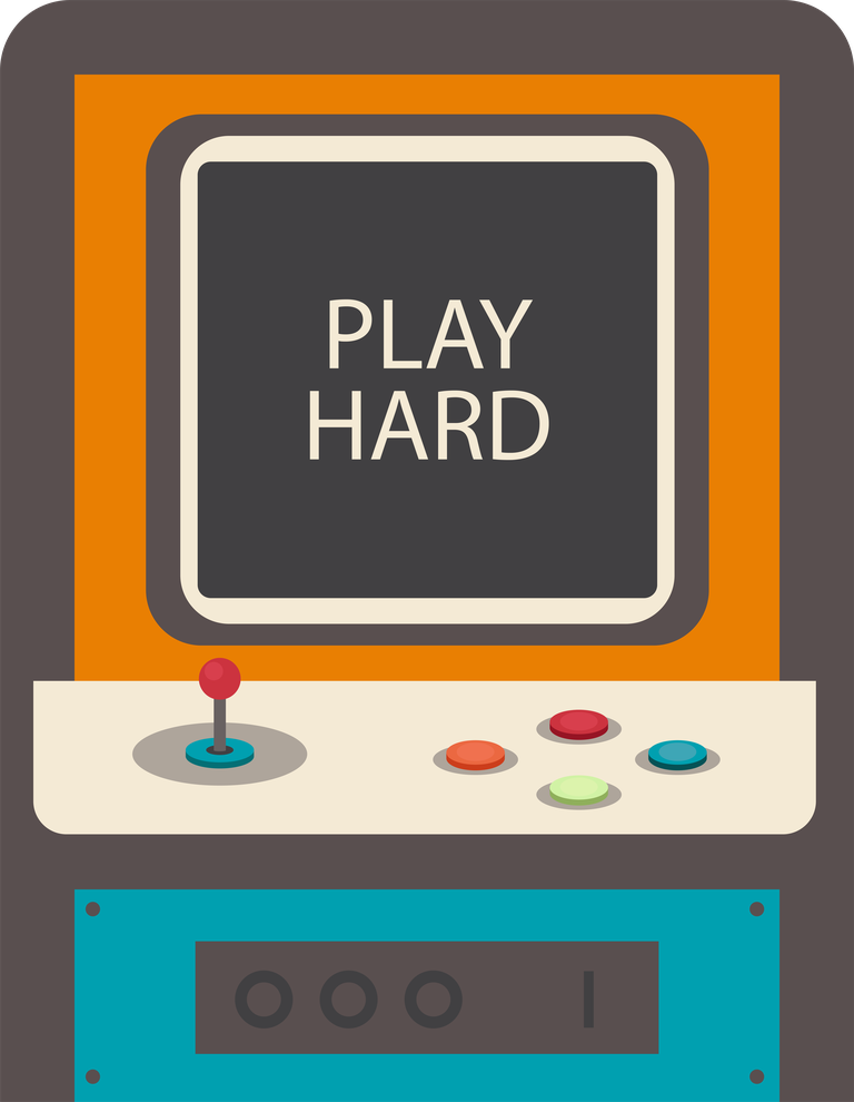 vintage video game consoles flat design