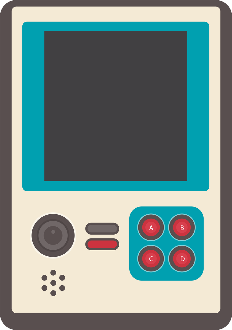 vintage video game consoles flat design