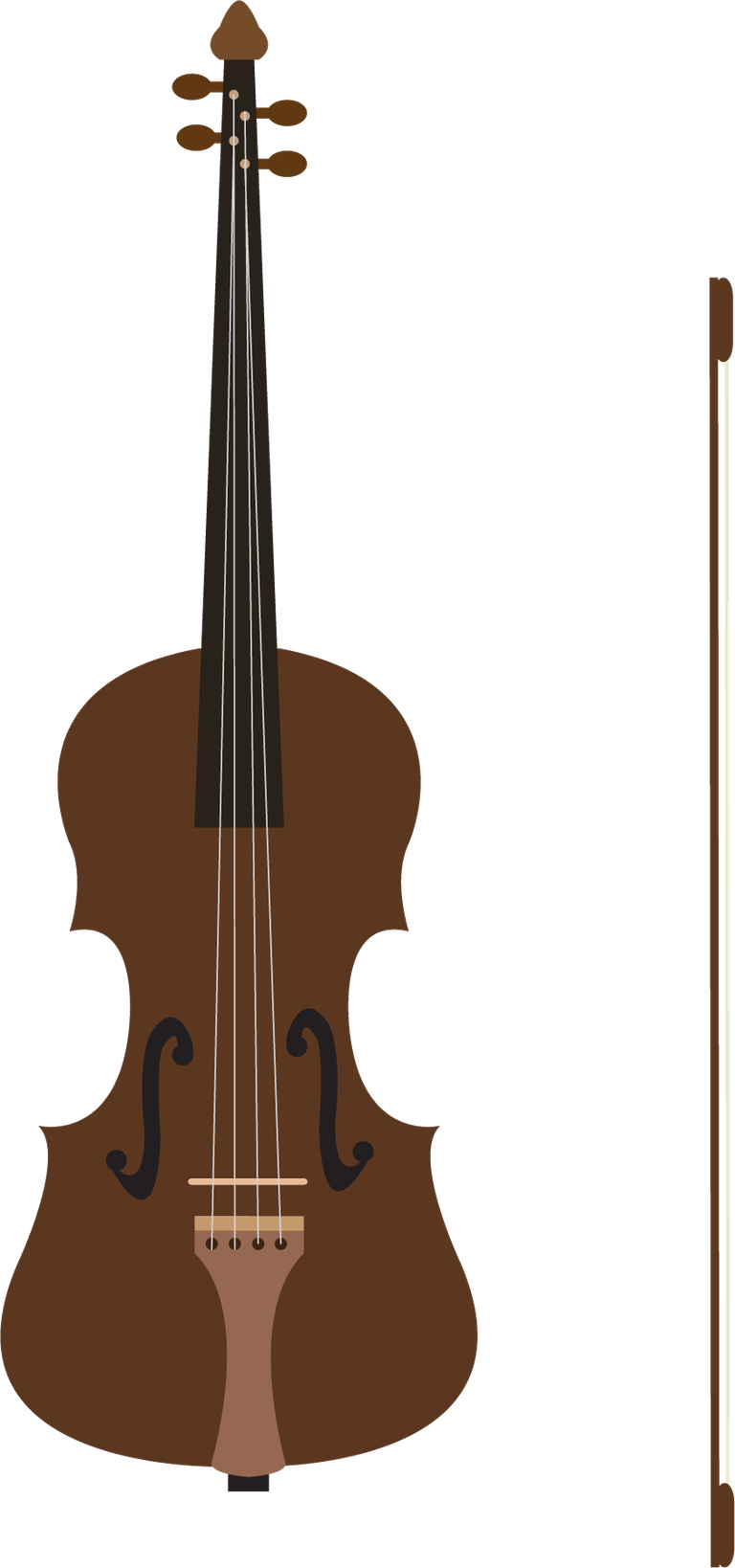 violin various music instruments vectors for educational and creative projects