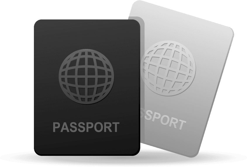 vivid travel icons collection featuring passports for easy navigation and planning journeys