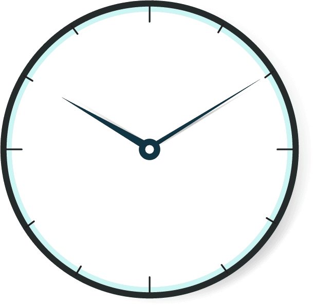 wall clock clock mode icons colored flat shapes sketch
