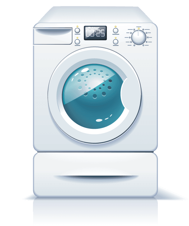 washing machine appliances icons vector for home laundry solutions with modern features