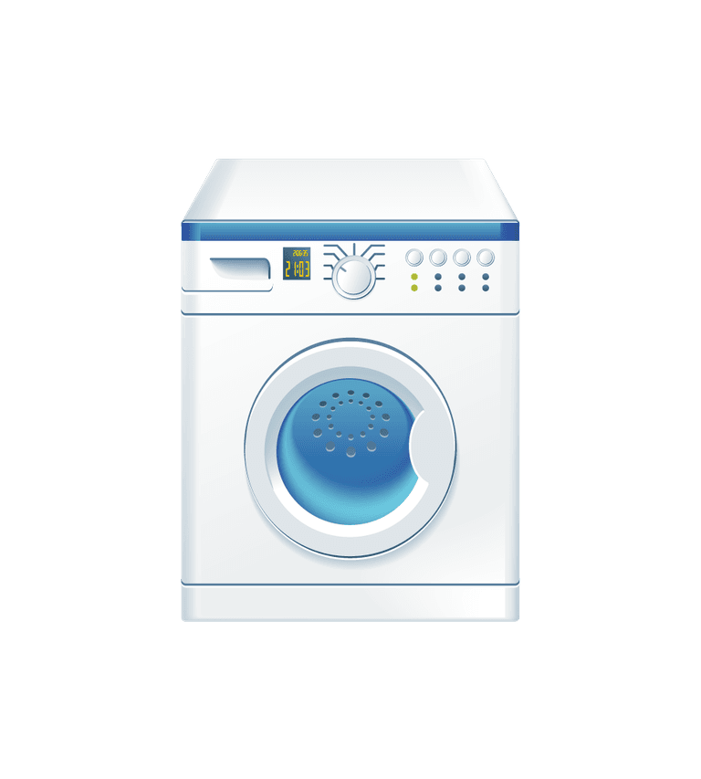 washing machine household appliances icons for modern home with sleek features and efficiency