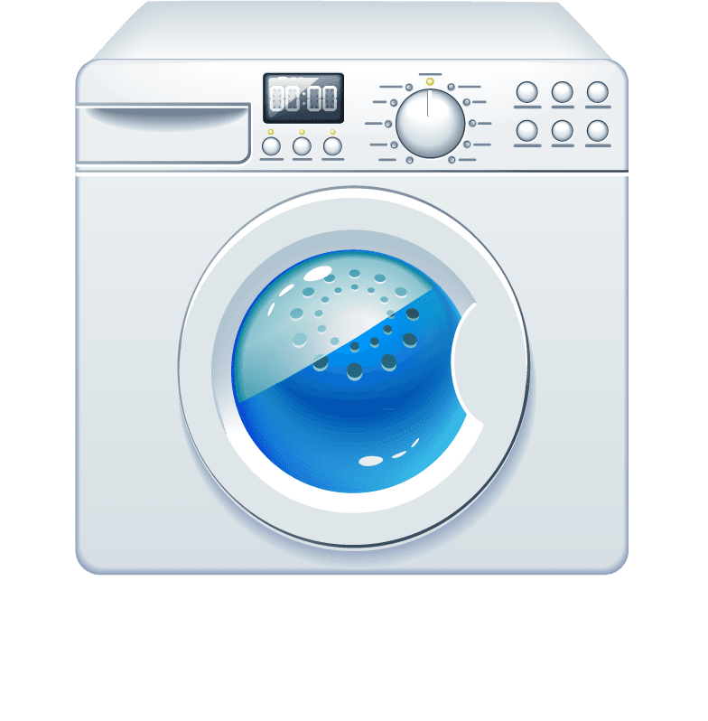 washing machine household appliances icons for modern laundry needs and home use