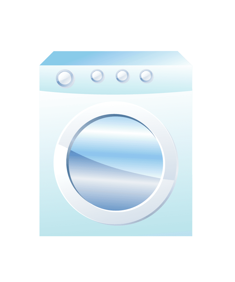 washing machine household appliances icons for efficient laundry solutions at home