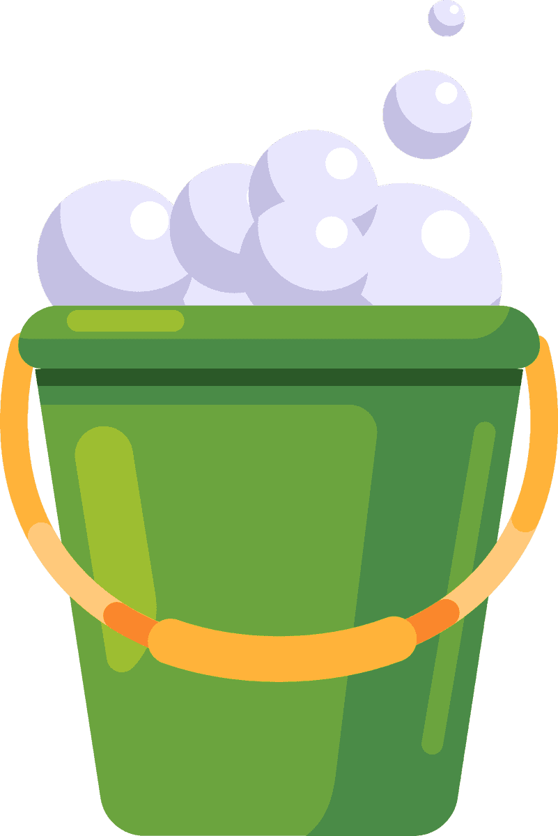 washing tools icons colorful flat sketch