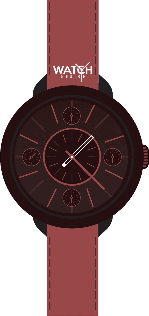 front view of modern watch with elegant styling and multiple time zones for everyday use