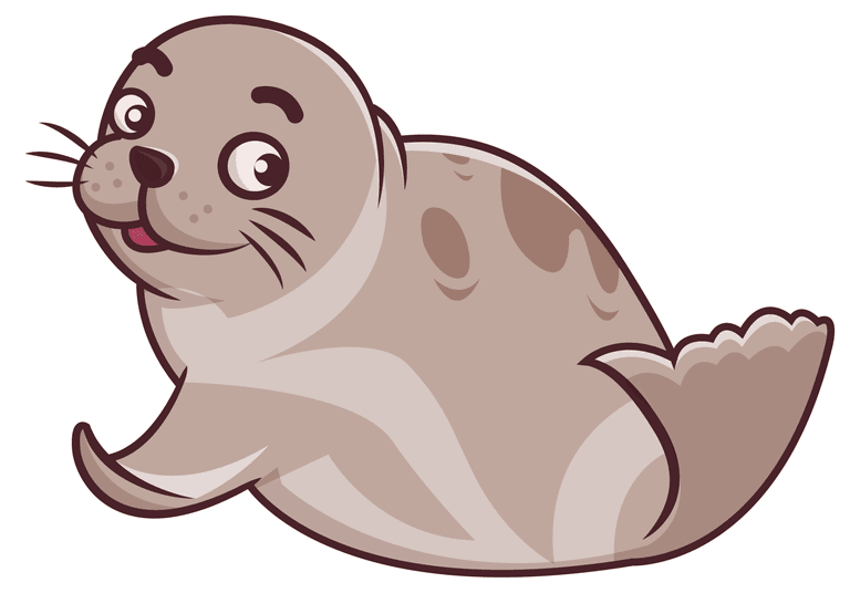 water seal seal animals icons cute cartoon sketch